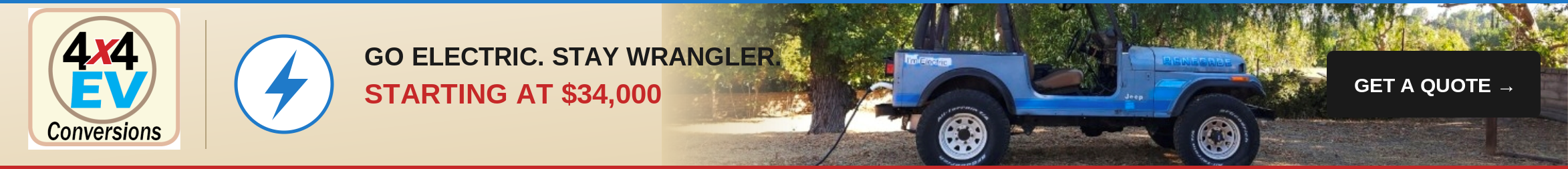 4x4 EV Conversions: Go Electric, Stay Wrangler. Factory-fit EV conversions for TJ Wranglers. Get a quote.